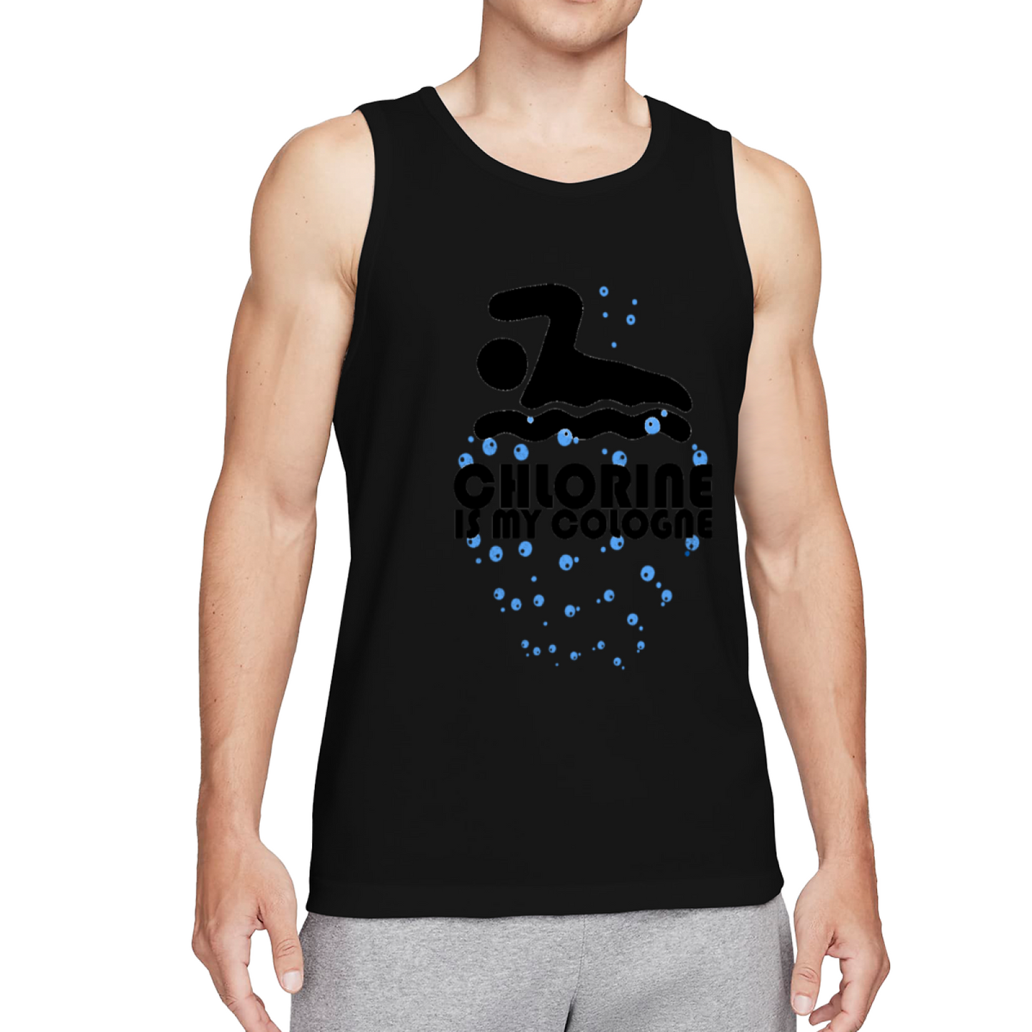Chlorine Is My Cologne Swimmer Sport Graphic Vest