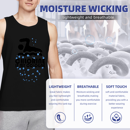Chlorine Is My Cologne Swimmer Sport Graphic Vest