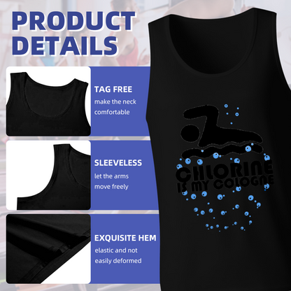Chlorine Is My Cologne Swimmer Sport Graphic Vest