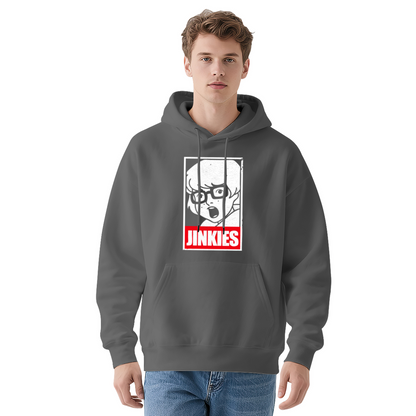 Retro JINKIES Velma Cartoon Graphic Black Hoodie, Casual Comfort Sweatshirt For Fans