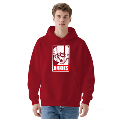 Retro JINKIES Velma Cartoon Graphic Black Hoodie, Casual Comfort Sweatshirt For Fans