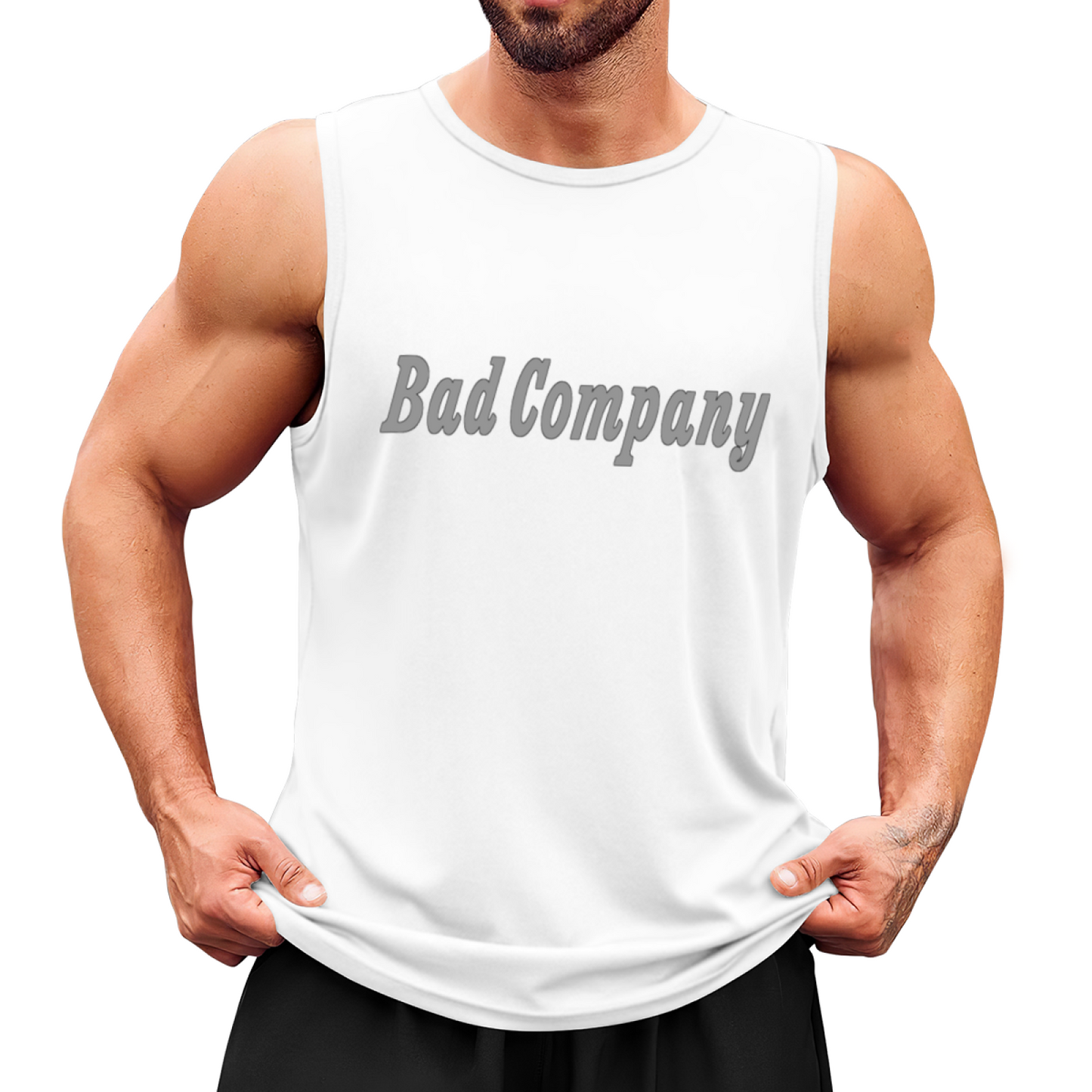 Vintage Bad Company Rock Band Retro Graphic Men Tank Top