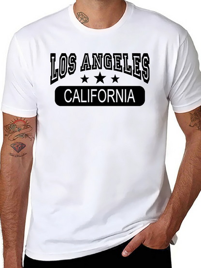 Los Angeles California Graphic Tee - Black