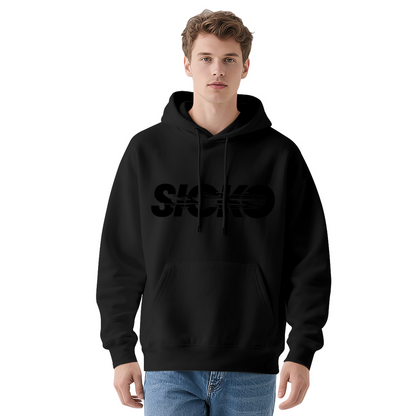 Blurry SICKO Streetwear Graphic White Hoodie, Unisex Ultra Cozy Daily Pullover