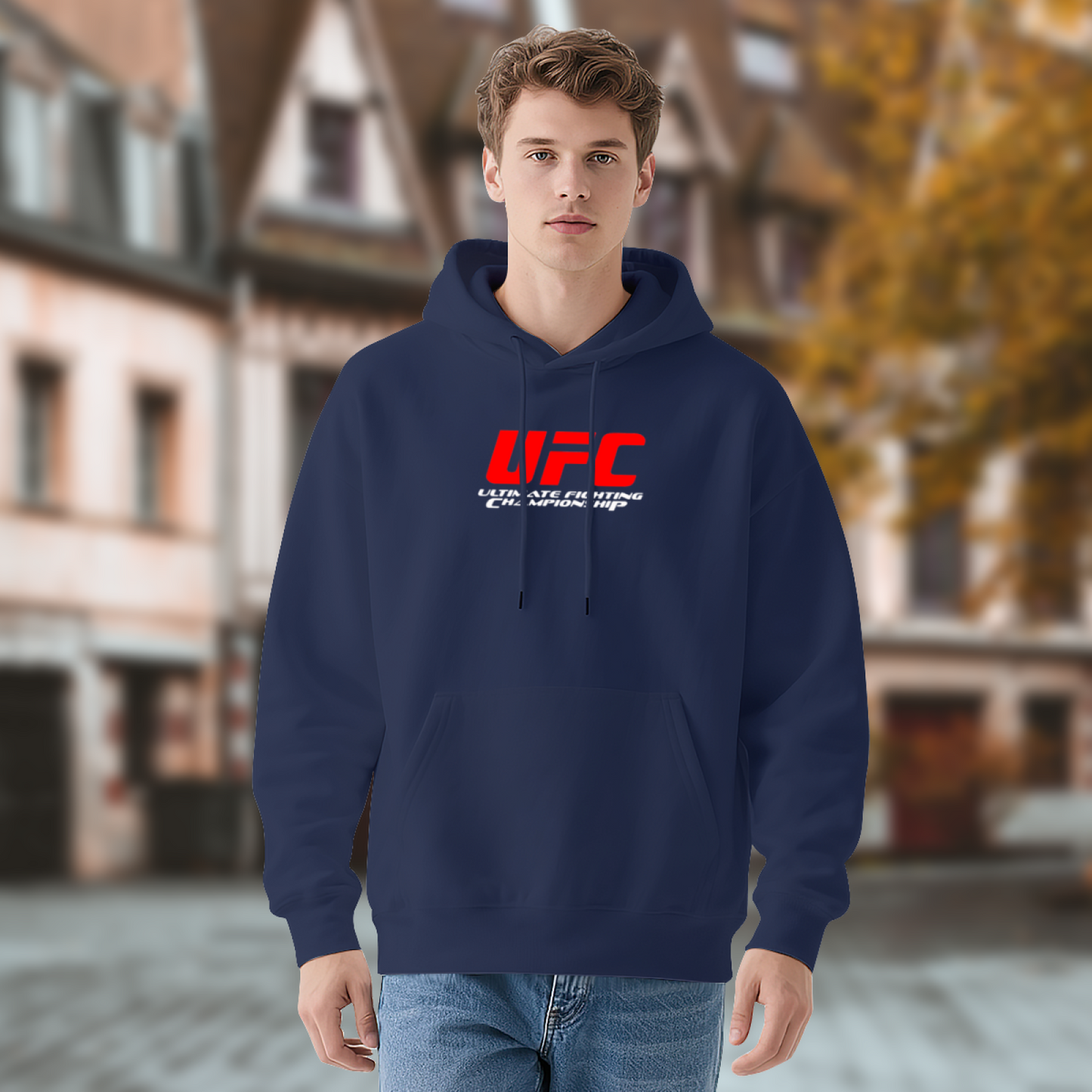 Classic UFC Ultimate Fighting Championship Logo Hoodie, Fight Fan Soft Comfort Sweatshirt