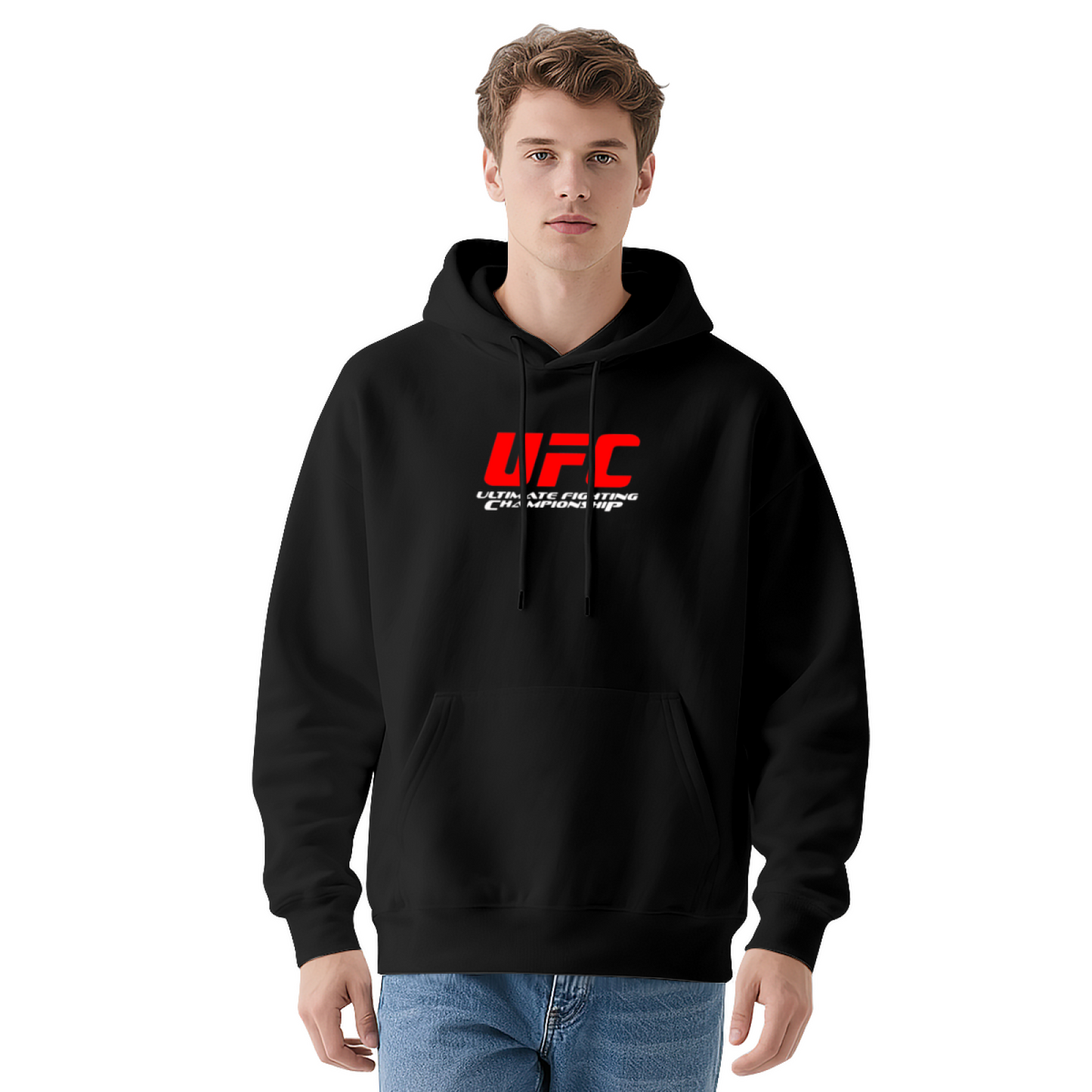 Classic UFC Ultimate Fighting Championship Logo Hoodie, Fight Fan Soft Comfort Sweatshirt
