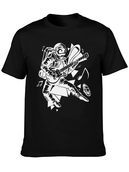 Astronaut Guitar Player Graphic Tee
