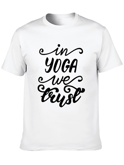In Yoga We Trust Black Graphic Tee