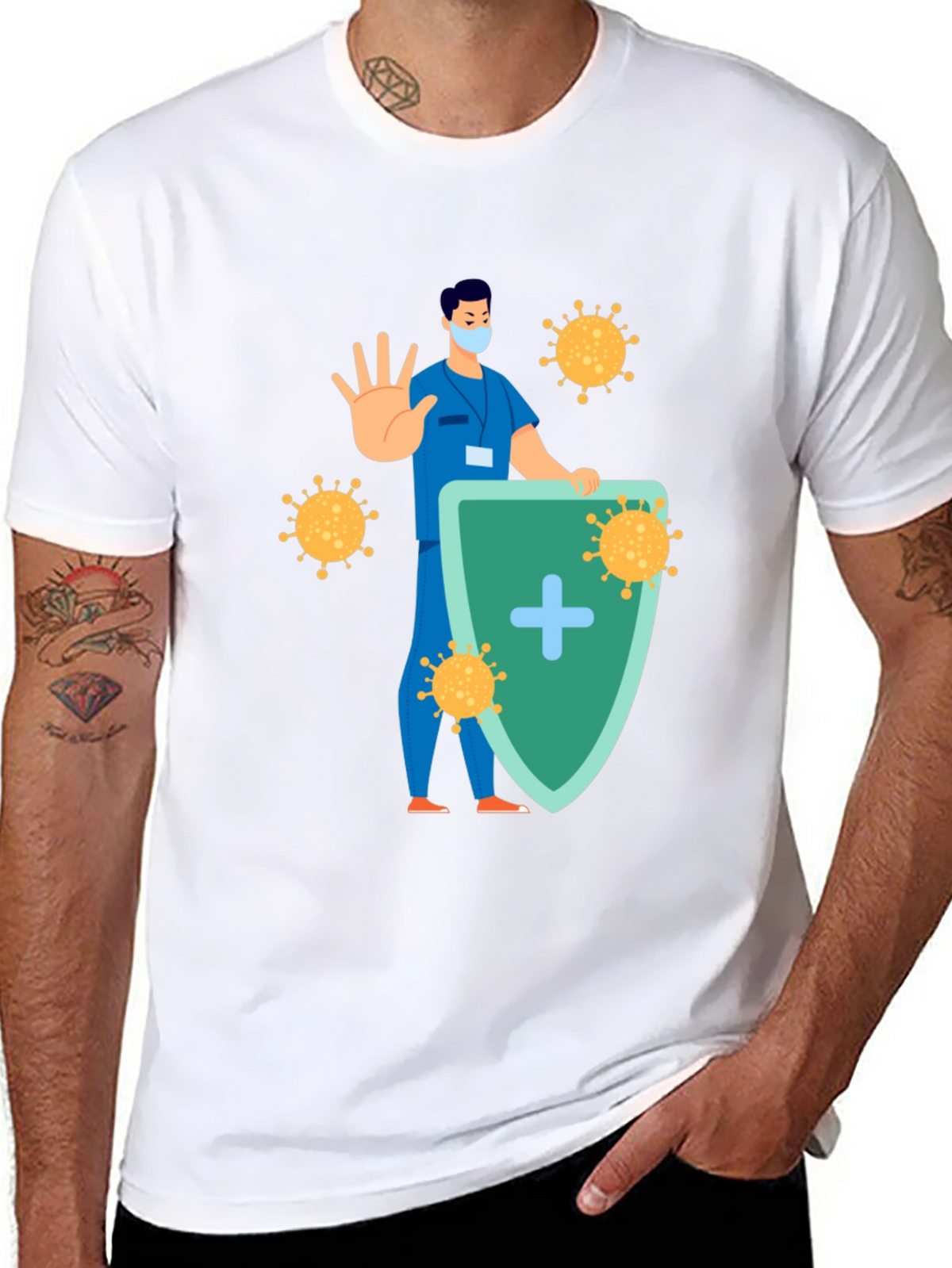 Virus Shield Graphic T-Shirt