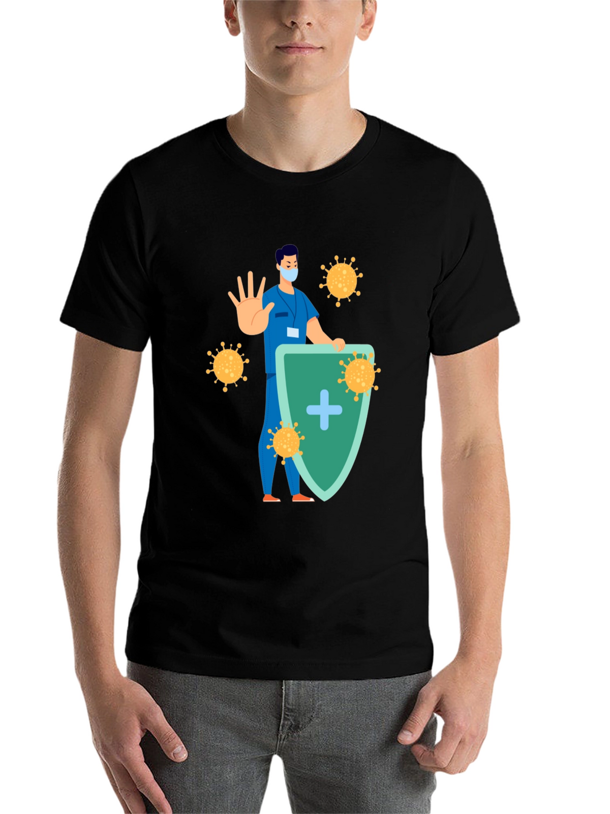 Virus Shield Graphic T-Shirt