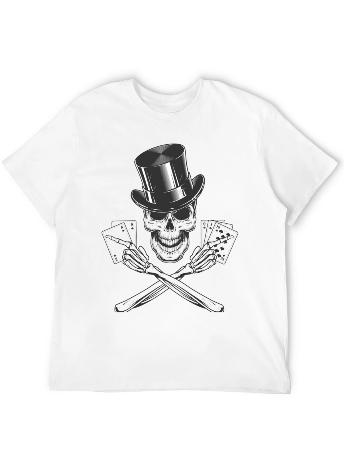 Skull Poker Ace T-Shirt - High Roller Style