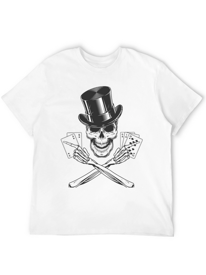 Skull Poker Ace T-Shirt - High Roller Style