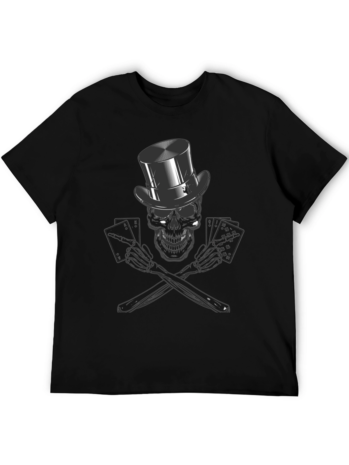 Skull Poker Ace T-Shirt - High Roller Style