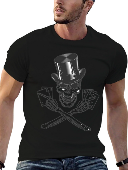 Skull Poker Ace T-Shirt - High Roller Style