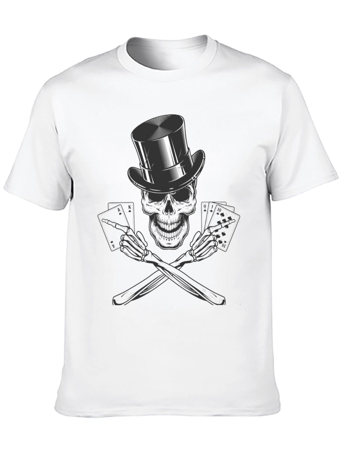 Skull Poker Ace T-Shirt - High Roller Style