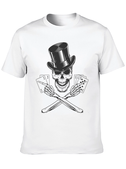 Skull Poker Ace T-Shirt - High Roller Style