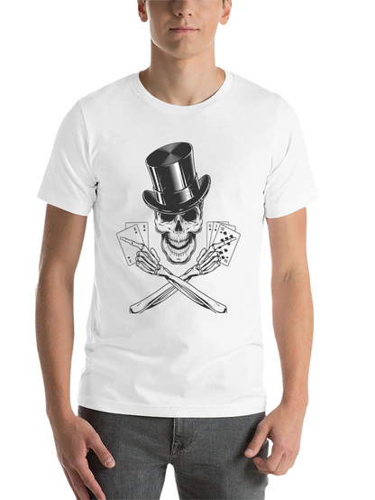 Skull Poker Ace T-Shirt - High Roller Style