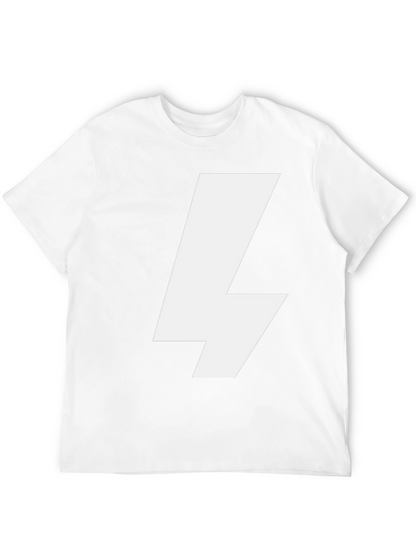 Bold Lightning Bolt Graphic Tee - Black