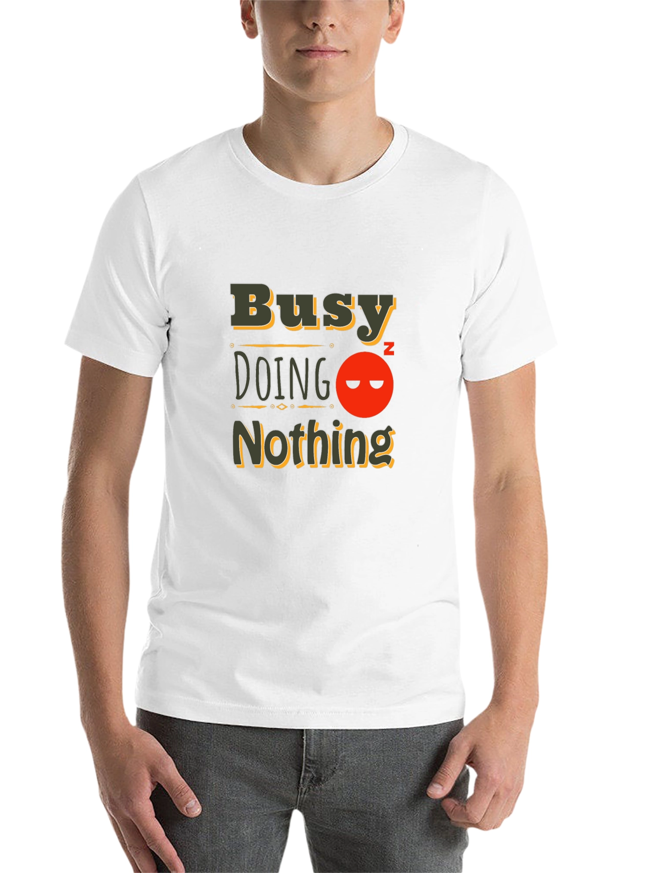 Busy Doing Nothing Black T-Shirt