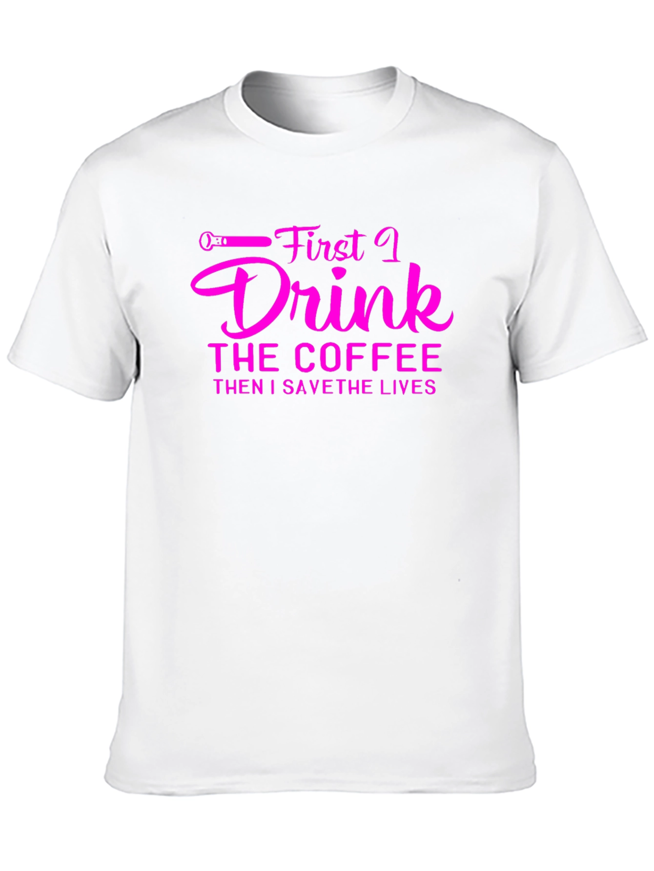 Coffee Then Save Lives Black T-Shirt
