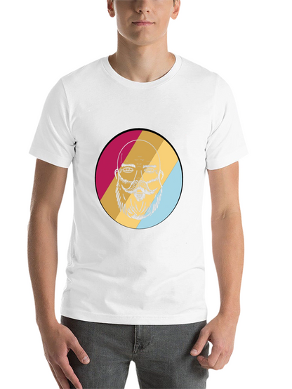 Bearded Man Graphic Tee - Retro Style