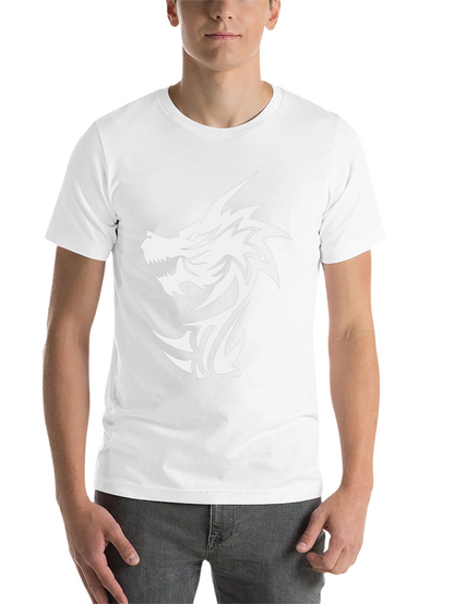 Dragon Graphic Black T-Shirt - Bold Tribal Design