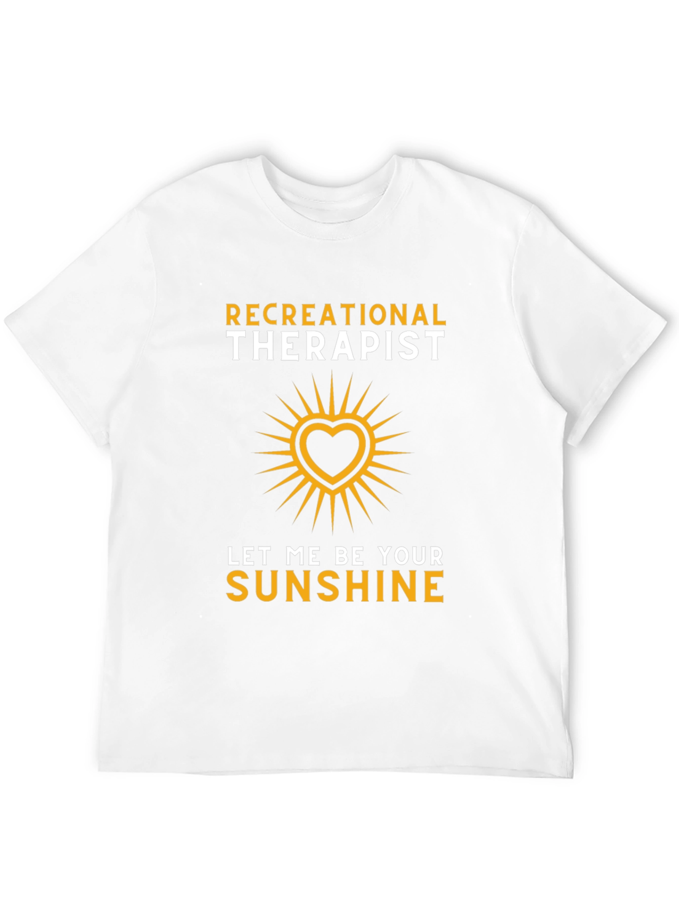 Recreational Therapist Sunshine Heart Graphic T-Shirt
