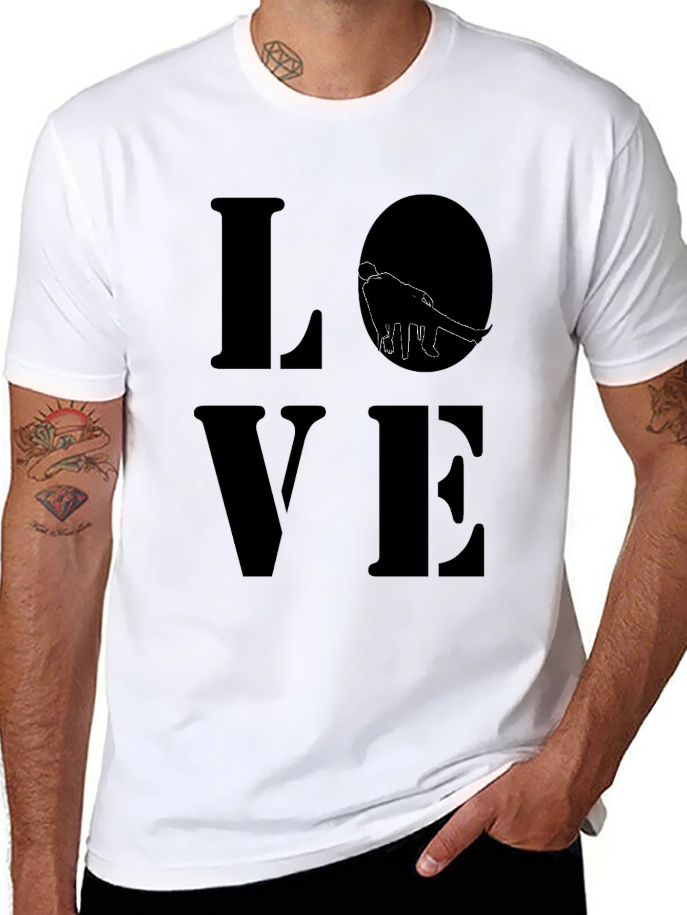 Love Graphic Black T-Shirt