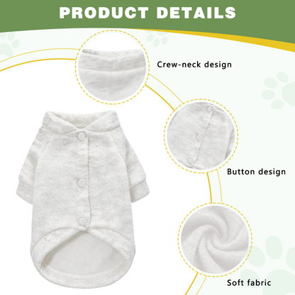 Stylish Solid Color All?Match Pet Cardigan Sweater