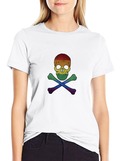 Rainbow Pride Skull & Crossbones T-Shirt