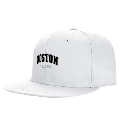 Vintage BOSTON EST.1997 City Style White Flat Snapback