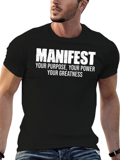 Manifest Graphic Tee - Black T-Shirt