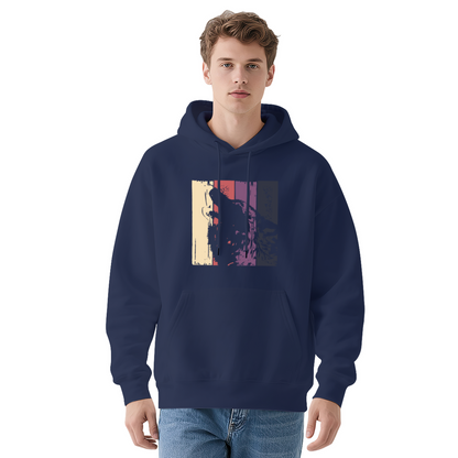 Colorful Pullover Hoodie: Abstract Graphic Design, Casual Comfort