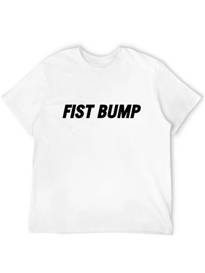 Fist Bump Graphic Tee - Casual Cotton T-Shirt