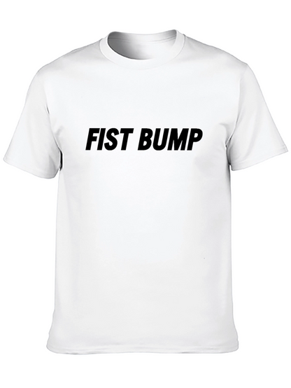 Fist Bump Graphic Tee - Casual Cotton T-Shirt