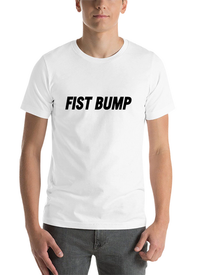 Fist Bump Graphic Tee - Casual Cotton T-Shirt