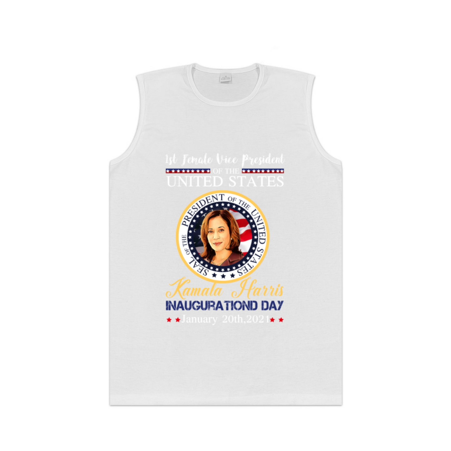 Kamala Harris Inauguration Day Patriotic Print Tank Top