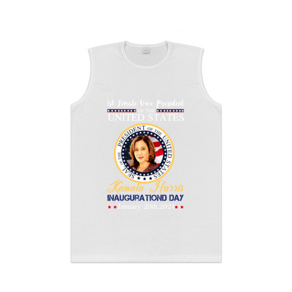 Kamala Harris Inauguration Day Patriotic Print Tank Top
