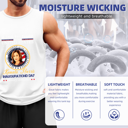 Kamala Harris Inauguration Day Patriotic Print Tank Top