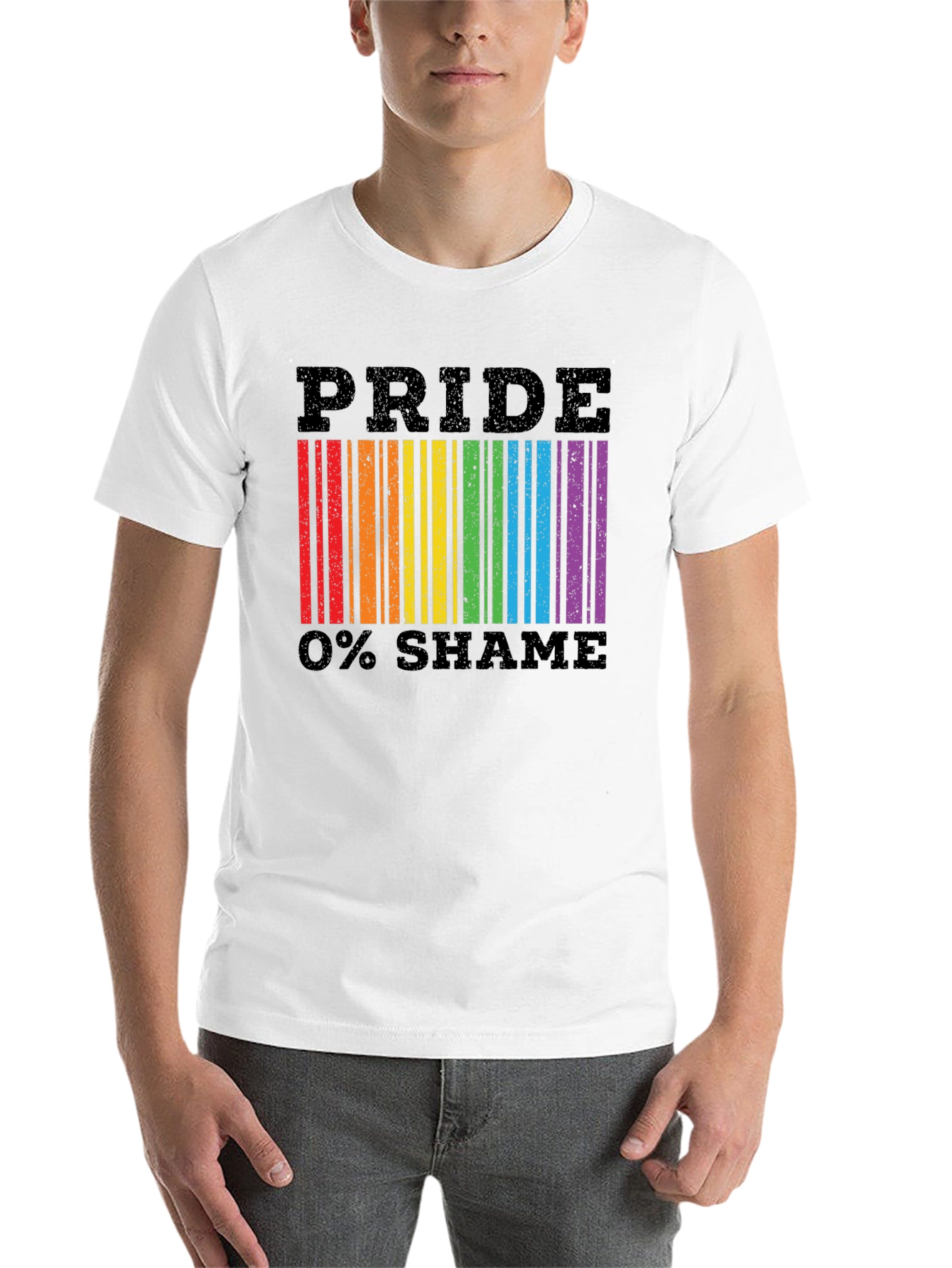 Pride 0% Shame Barcode T-Shirt
