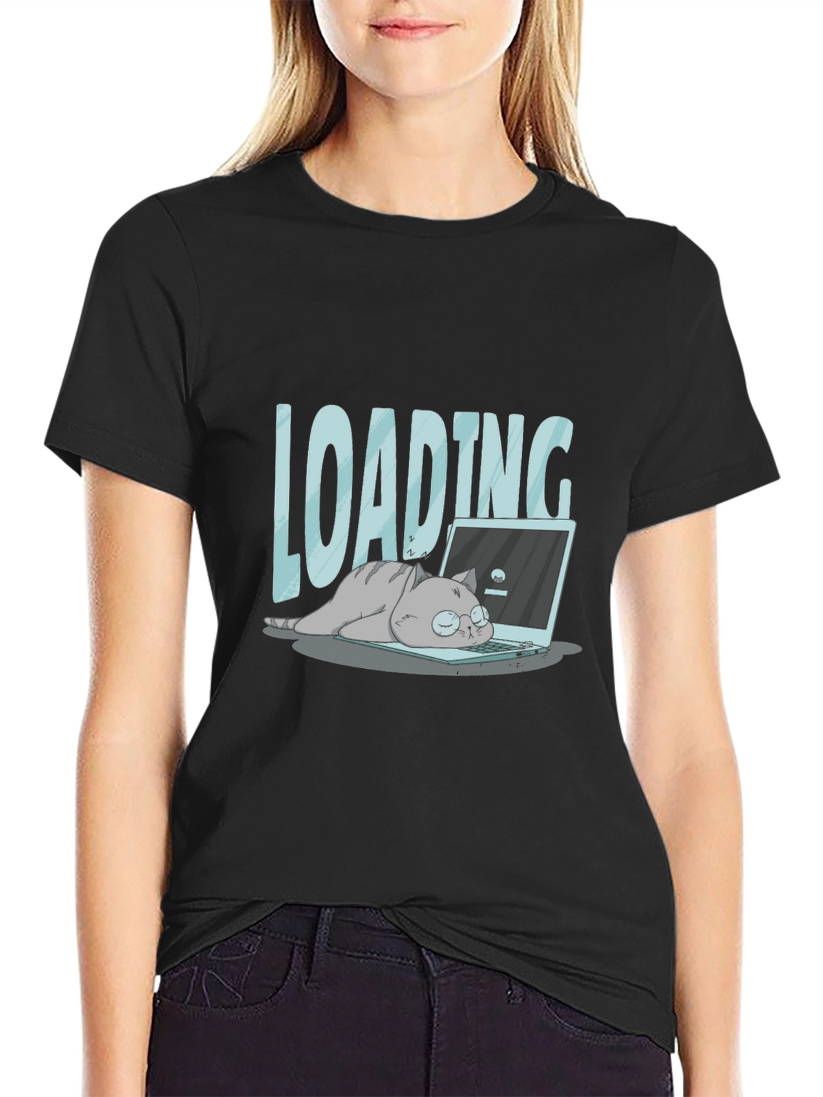 Loading Lazy Cat T-Shirt - Gamer Tee