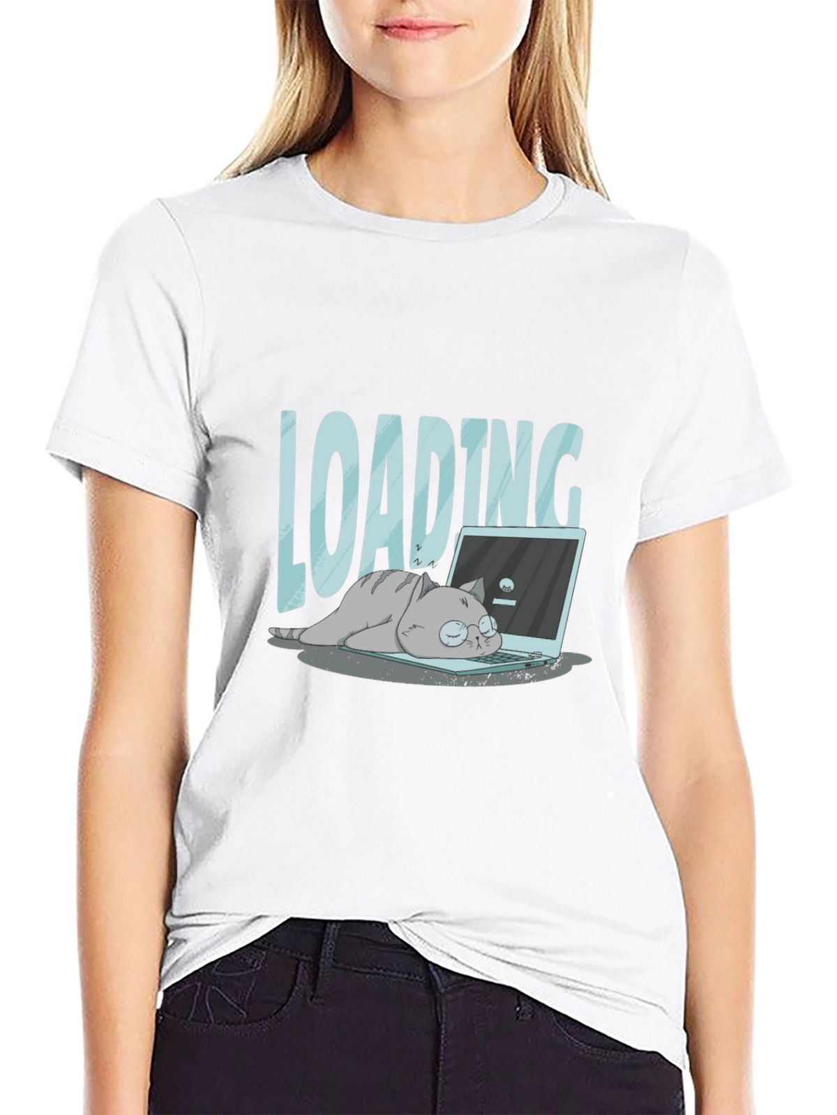 Loading Lazy Cat T-Shirt - Gamer Tee