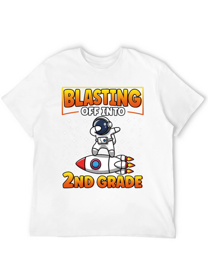 Blasting Off To 2nd Grade T-Shirt Astronaut Rocket