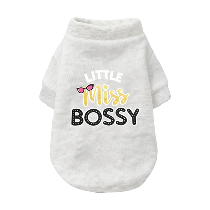 Little Miss Bossy Pink Sunglasses Sassy Girl Dog Sweater