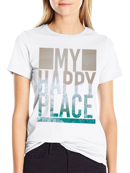My Happy Place T-Shirt - Ocean Wave Graphic Tee