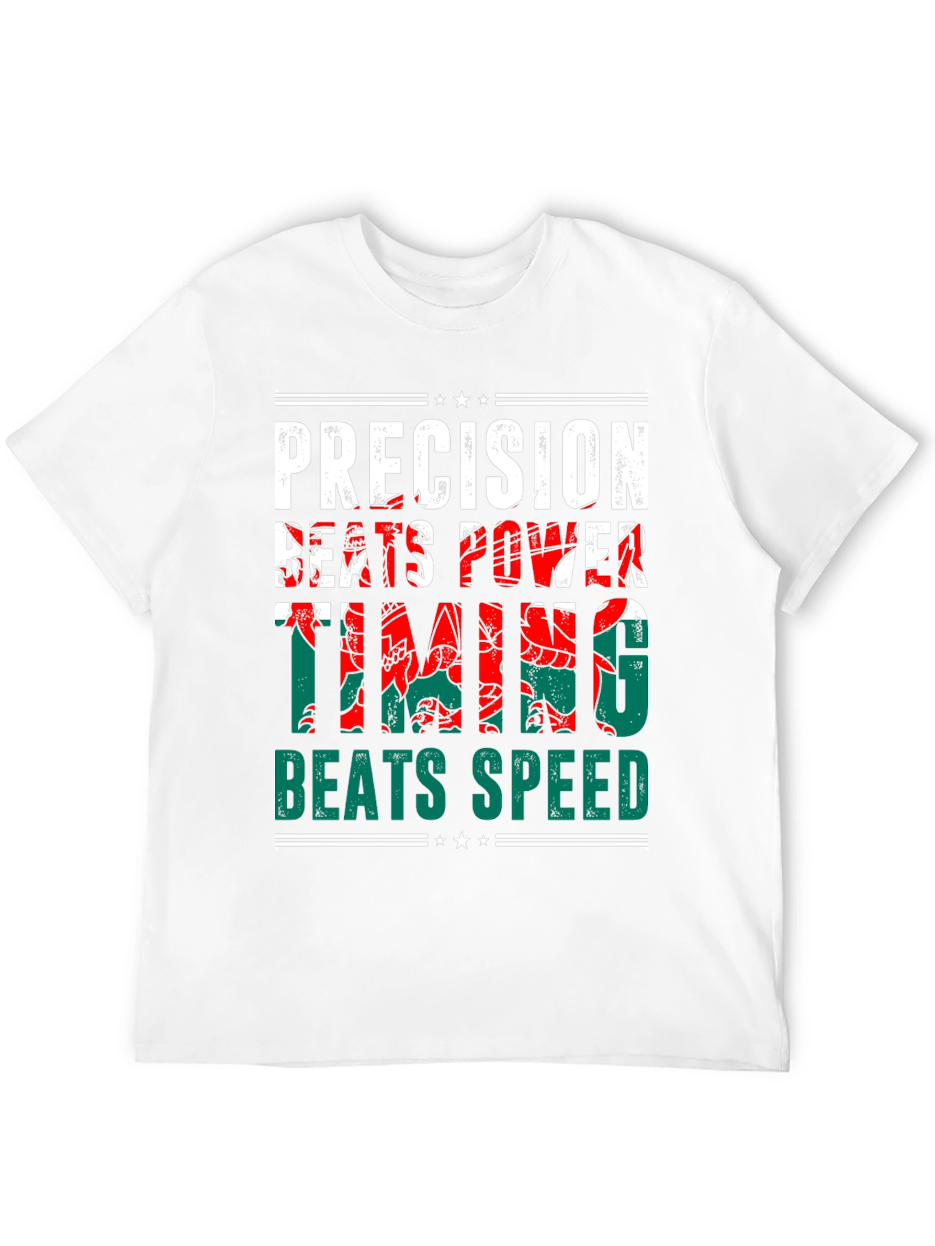 Precision Beats Power Timing Beats Speed Welsh Dragon T-Shirt