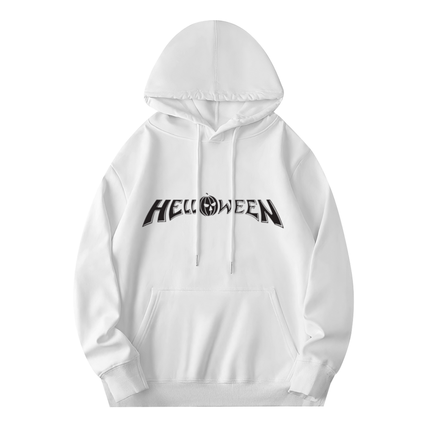Halloween Pumpkin Letter Graphic Hoodie, Cozy Holiday Apparel