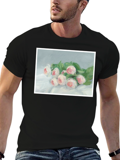 Floral Art T-Shirt - Elegant Bouquet Tee