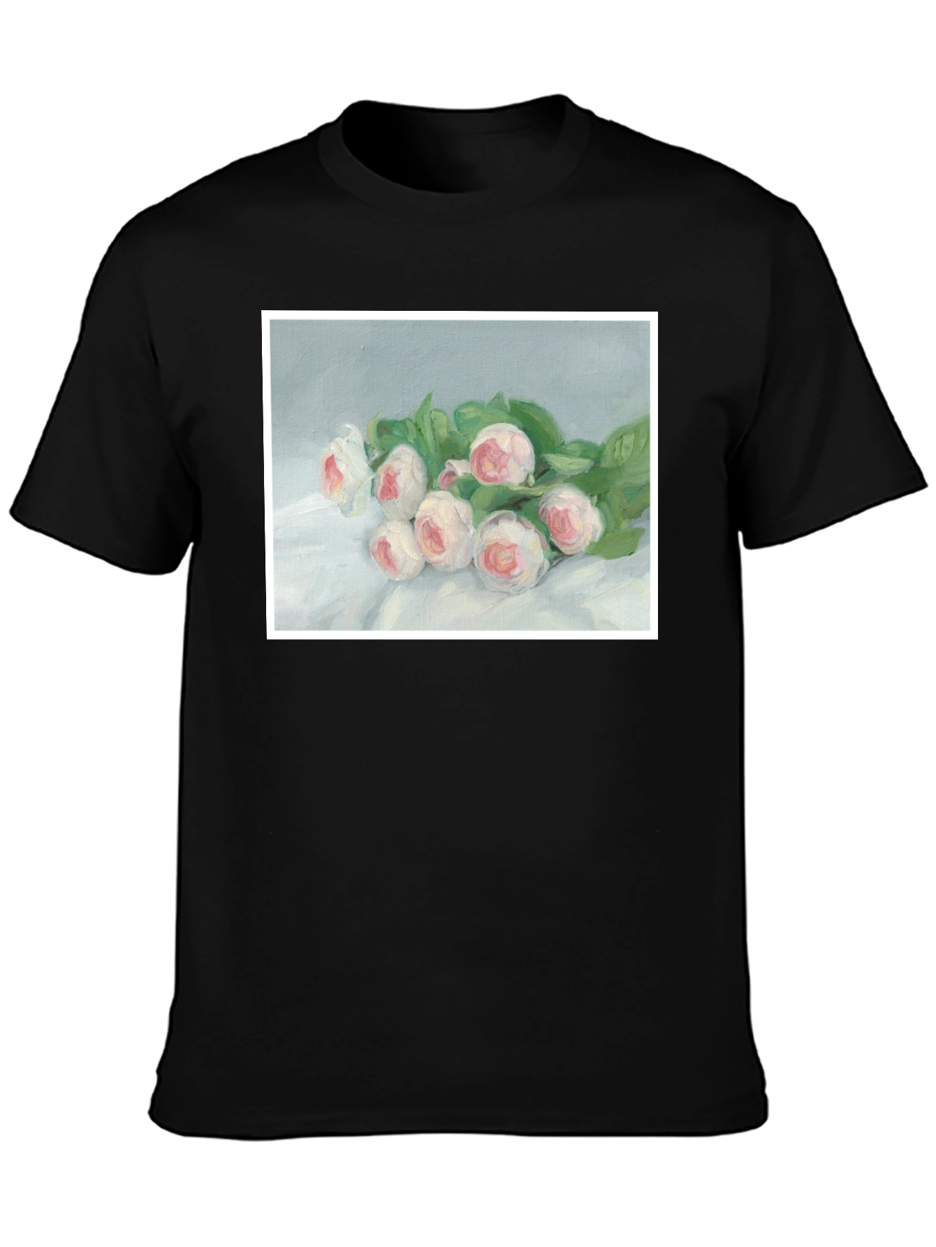 Floral Art T-Shirt - Elegant Bouquet Tee