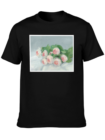 Floral Art T-Shirt - Elegant Bouquet Tee